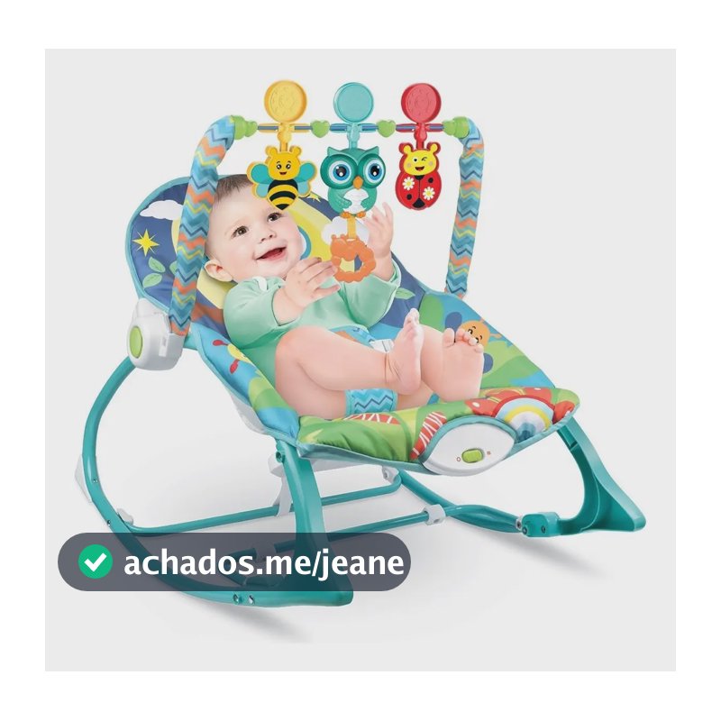 Cadeira de Descanso e Balanço Funtime 18kgs Coruja Maxi Baby