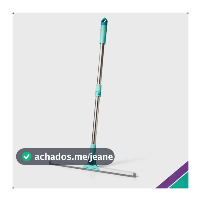 Rodo Vassoura Giratório 180° Tender Trove Silicone Premium Antirisco Cabo Alumínio Ergonômico Seca em 1 Passada Multiuso Pisos Porcelanato Vidros Box Janelas Azulejo Tapete Carro