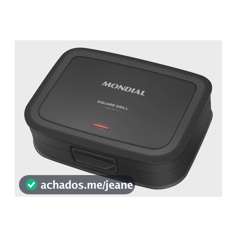 Grill e Sanduicheira Square, Mondial Preto 750W SQ-01-FB