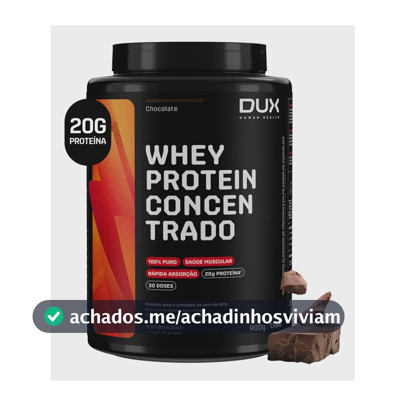 Whey Protein Concentrado Chocolate - Dux Nutrition - 900g