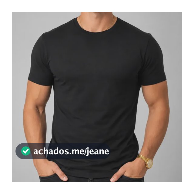 Camiseta Básica Masculina Algodão Lisa Malha Peruana Premium