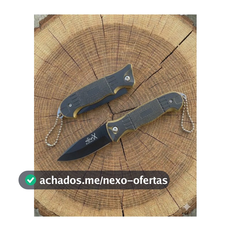 Canivete De Bolso Inox Retrátil Caça Pesca Tático Camping Preto