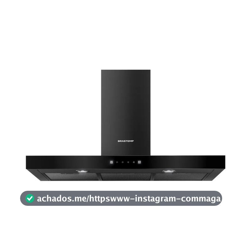 Coifa Brastemp Inox 5 E 6 Bocas Com Timer Autodesligamento Preto 127v