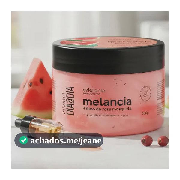 Esfoliante Dia a Dia Corpo e Rosto Labotrat Melancia 300g Com Óleo Rosa Mosqueta