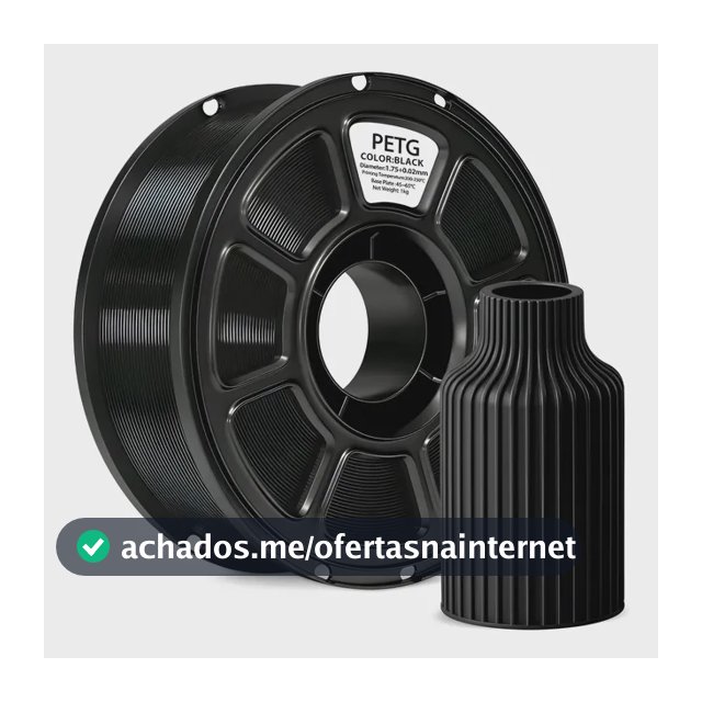 Filamento Petg 1,75mm 1kg Para Impressora 3d Branco Ou Preto