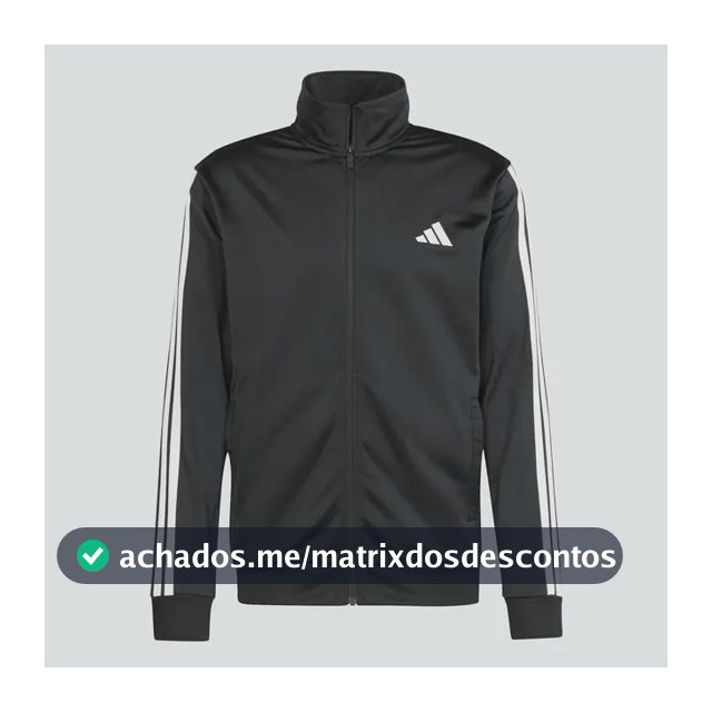 Conjunto Masculino Agasalho Dayready adidas Black Liso P