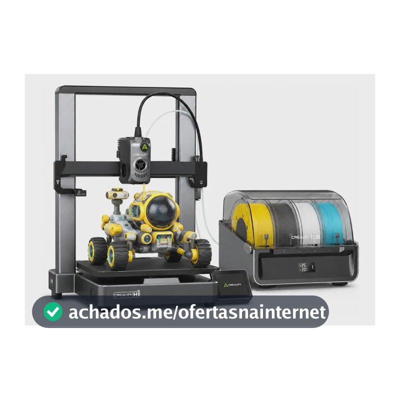 Impressora 3d Creality Hi Combo Fdm Com Cfs Sistema Multicol 127/220v Cinza