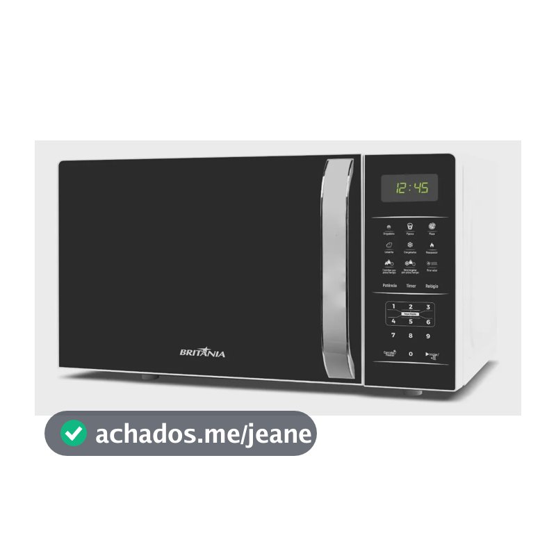 Micro-ondas Britânia Bmo23 De Bancada 20l Preto