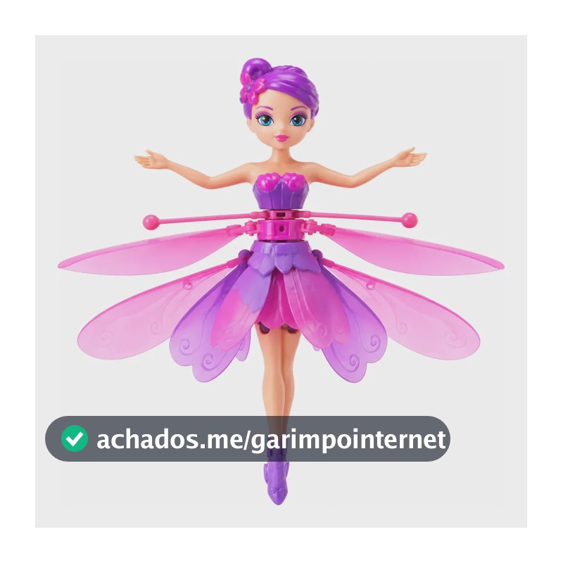 Fadinha Voadora Boneca Mágica Sensor Mão Fada Brinquedo Led
