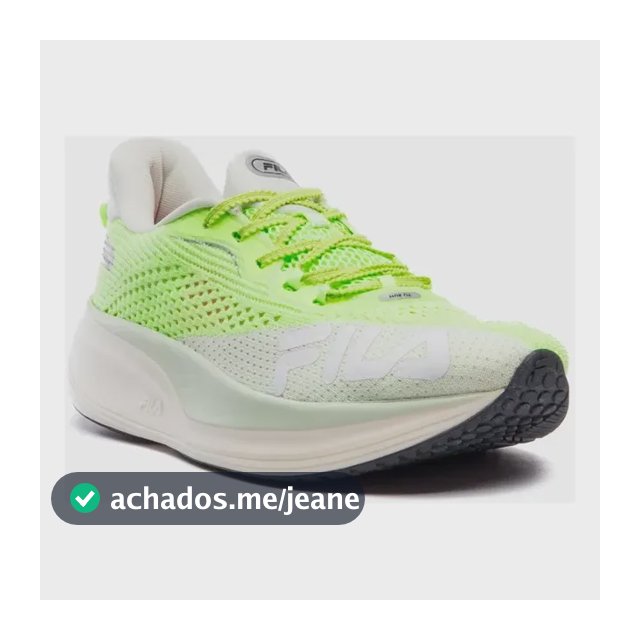 Tênis Fila Racer Speedzone Feminino Corrida Verde/verde Canario/branco Liso 36 Br