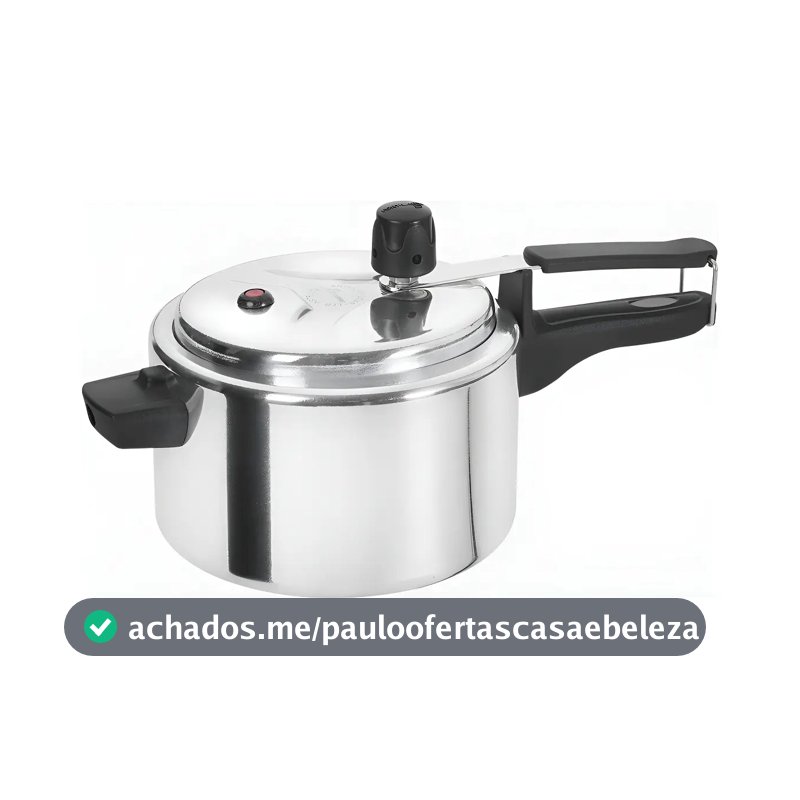 Aluminio Fort-lar Panela De Pressao Pequena 2,5 Litros Polida Cor Alumínio