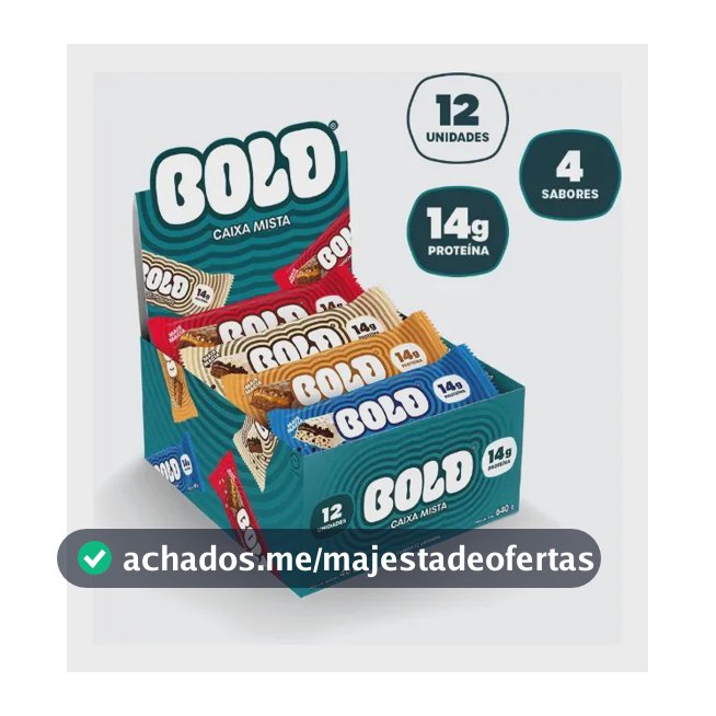 Bold Barra De Proteína 40g Caixa Mista 14g De Proteína