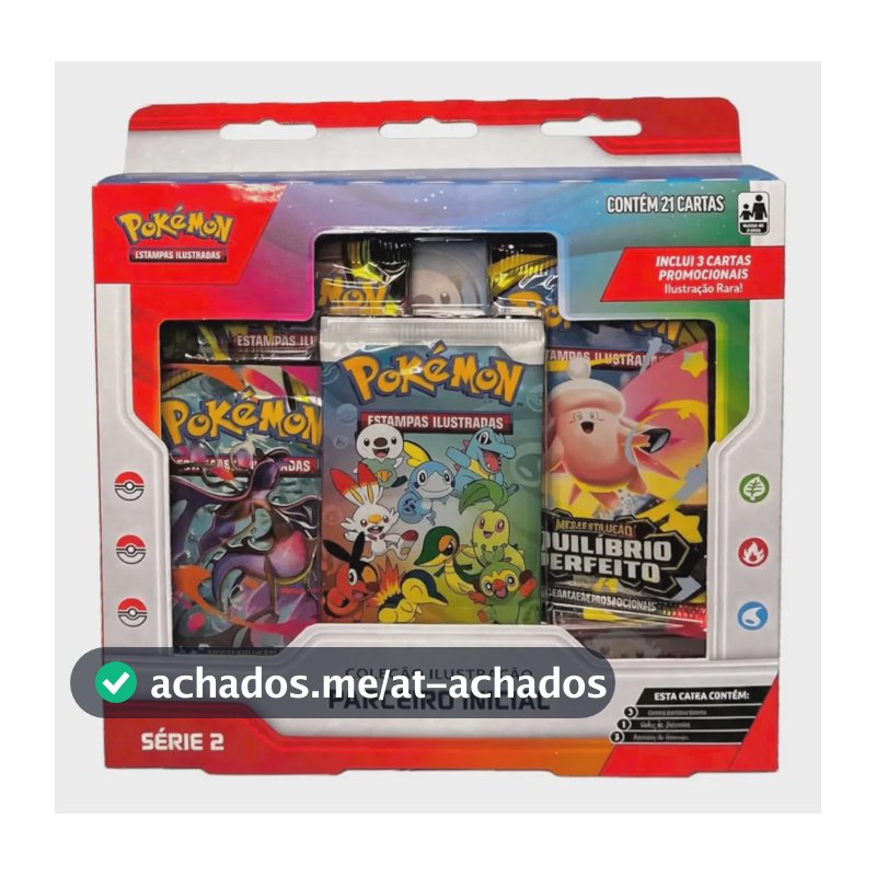 Box Pokémon Coleção Parceiro Inicial Serie 2