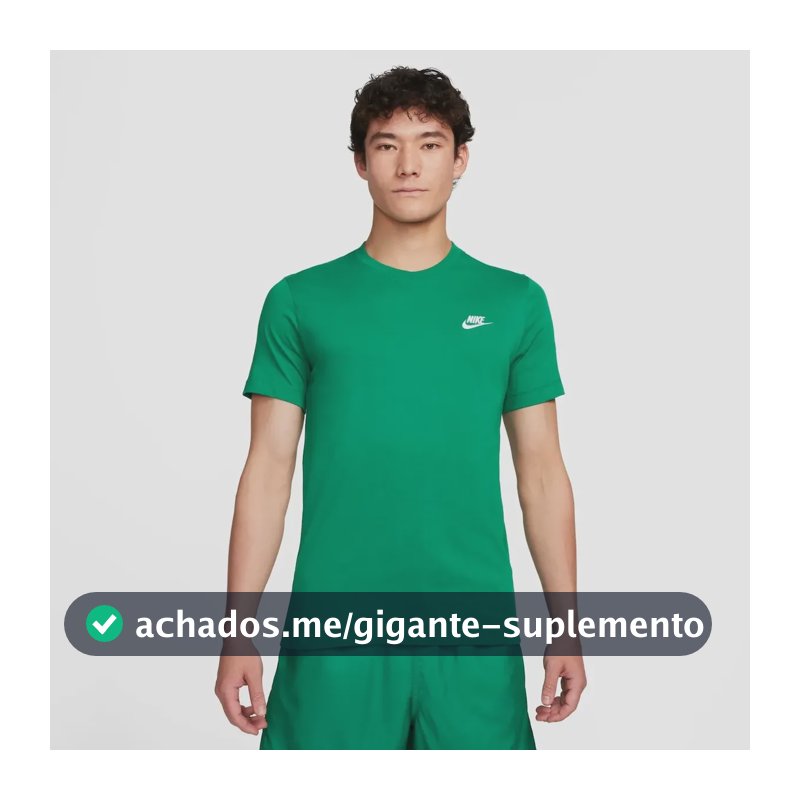 Camiseta Nike Sportswear Club Masculina Verde-escuro G