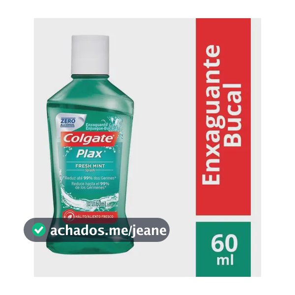 Enxaguante bucal Colgate Plax Ice Infinity hortelã fresca 60 ml