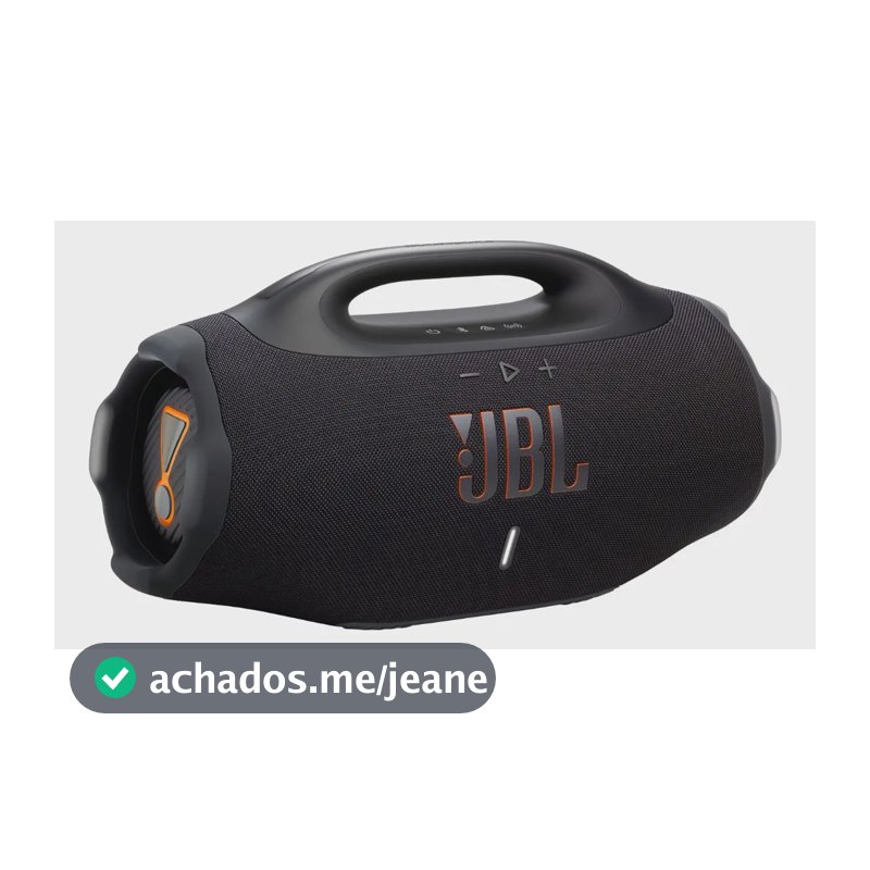 Caixa De Som Bluetooth À Prova D'água Boombox4 Preta Jbl Preto 127/220v