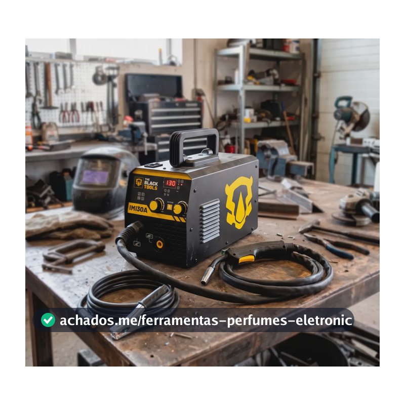 Máquina Solda Inversora Mig S/gás 130a 220v The Black Tools Preto 220v