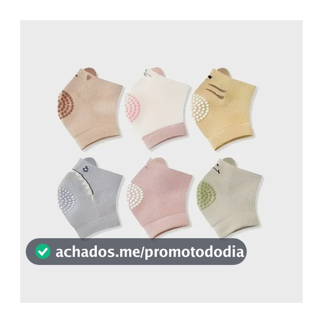 Kit 3 Pares Joelheira Protetor De Joelho Infantil