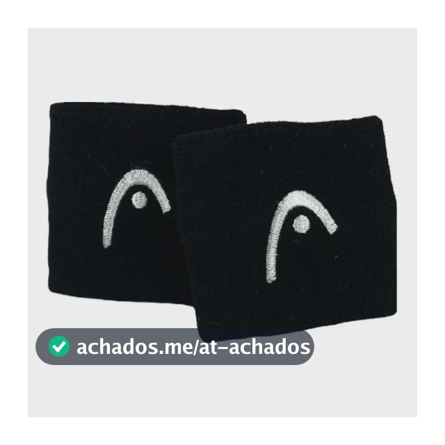 Munhequeira Head Munhequeira Pequena 2.5  Cor Preto 6,5 Cm