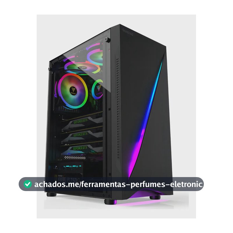 Gabinete Gamer Gamdias Argus E5 Rgb Mid Tower Preto