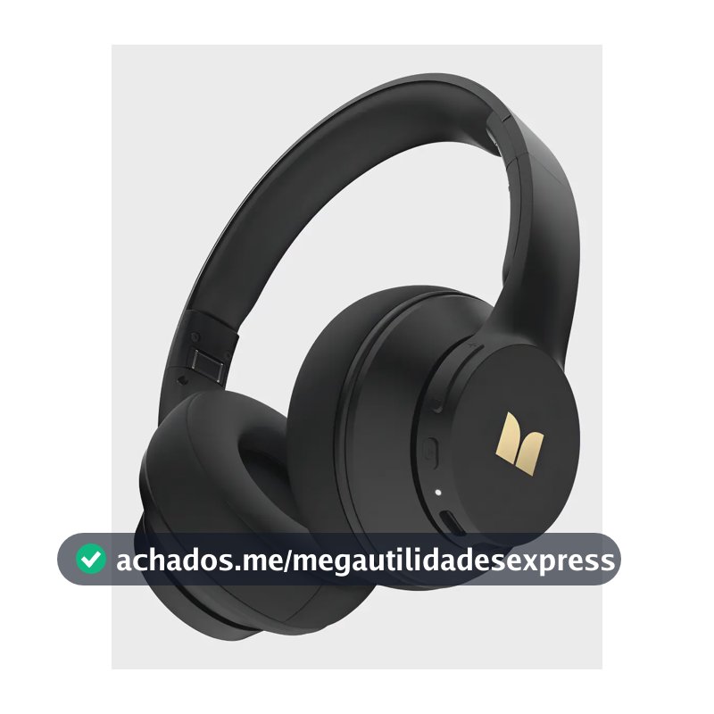Fone de Ouvido Monster E58 Over-ear Gamer Sem Fio, Bluetooth 5.4 e Cancelamento de Ruído
