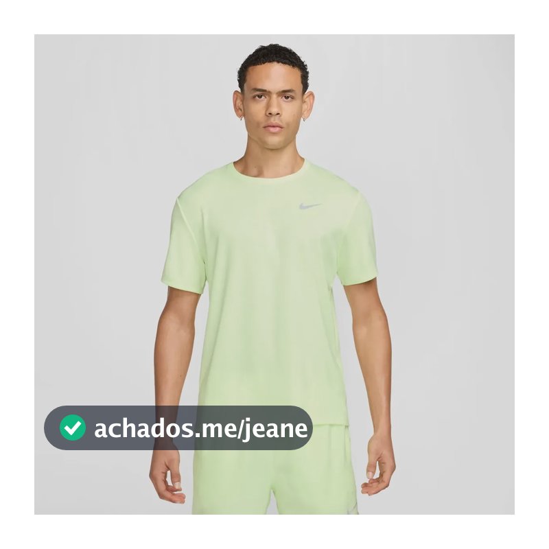 Camiseta Nike Dri-fit Uv Miller Masculina Amarelo G