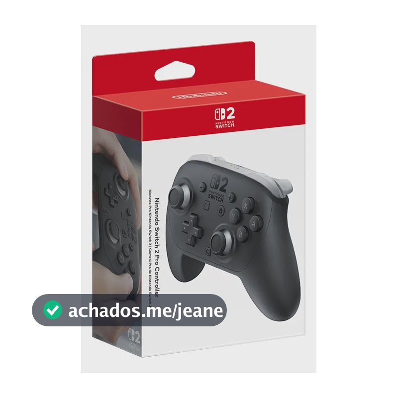 Controle Nintendo Switch 2 Pro Sem Fio Bluetooth com Vibração
