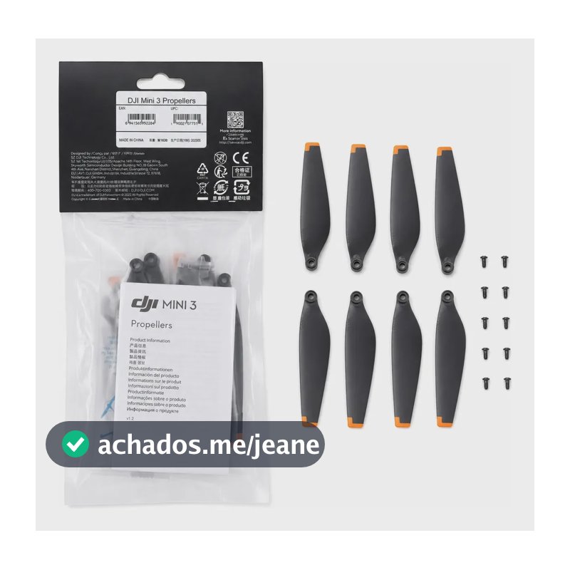 Hélice Para Drone Dji Mini 3 (normal) Original Kit c/ 8 Unidades