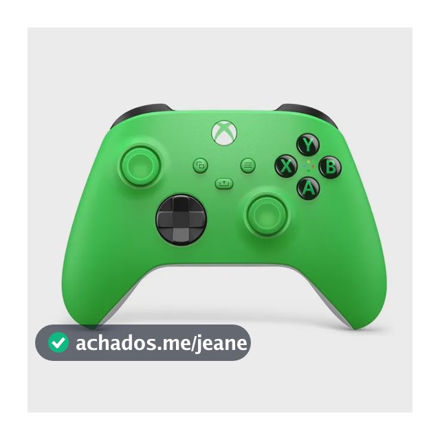 Controle Sem Fio Microsoft Xbox Series X|s Velocity Green Para Xbox One E Pc Verde