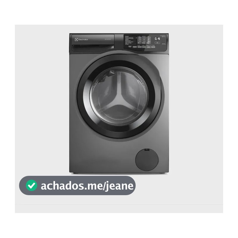 Lava E Seca Electrolux 12kg Cinza Ônix Inverter (lsc12 Cinza 127v Inox