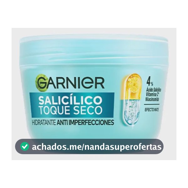 Garnier Hidratante Facial Antiacne Toque Seco com Ácido Salicílico 85g