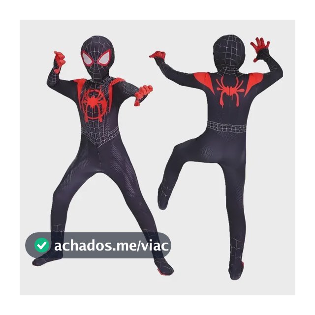 Fantasia Spiderman Longe De Casa Luxo Infantil