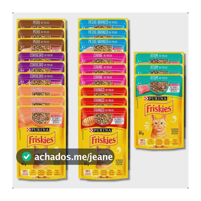 Kit Sortidos Sache Friskies Gatos Adultos - 21 Unidades