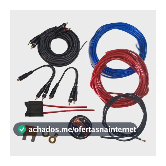 Kit Instalação Som Módulo Stetsom Taramps Soundigital Falcon Preto