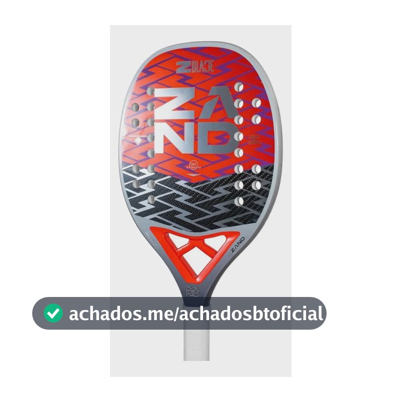 Raquete De Beach Tennis Zand Z Blade 2026 + 3 Brindes 318g - 25.5