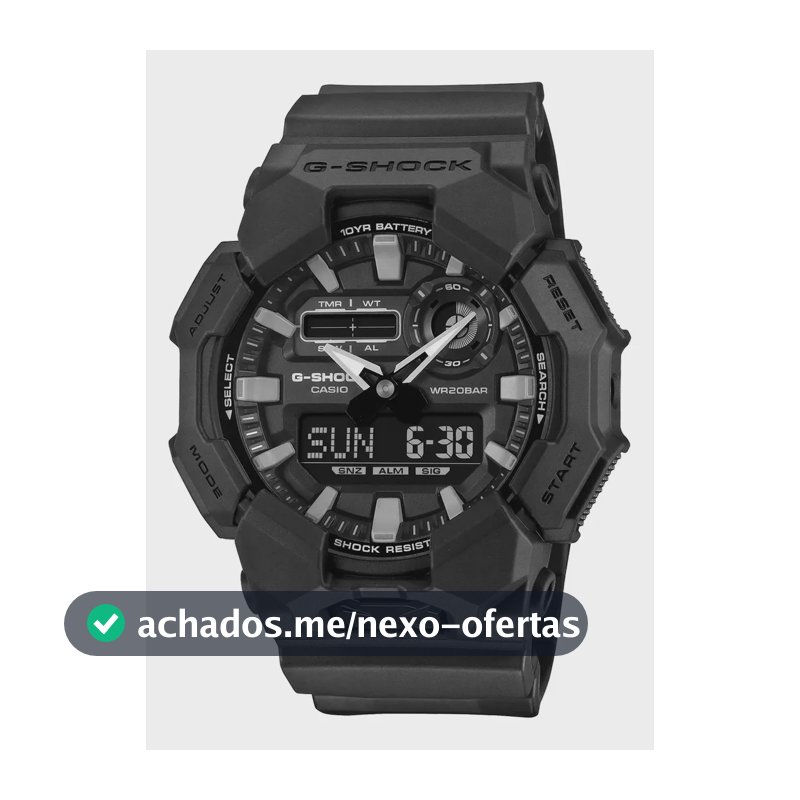 Relógio Casio Analógico Digital G-shock Ga-010-1a1dr | Black Preto