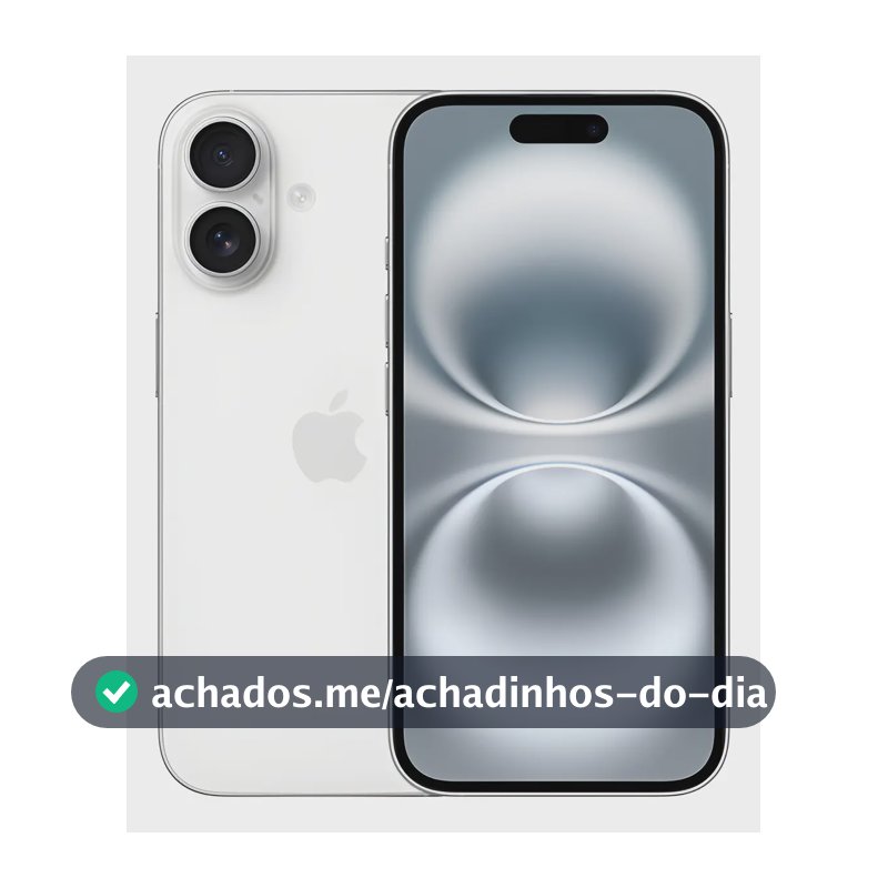 Apple iPhone 16 (128 GB) - Branco - Distribuidor Autorizado