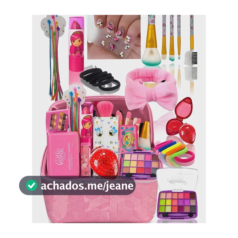 Kit Maquiagem Infantil Maleta Completa Menina Presente Top