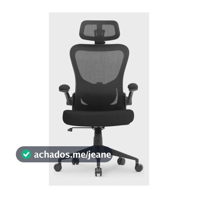 Cadeira Dt3 Office Vita Headrest Black 14228-7 Cor Preto Material Do Estofamento Espuma