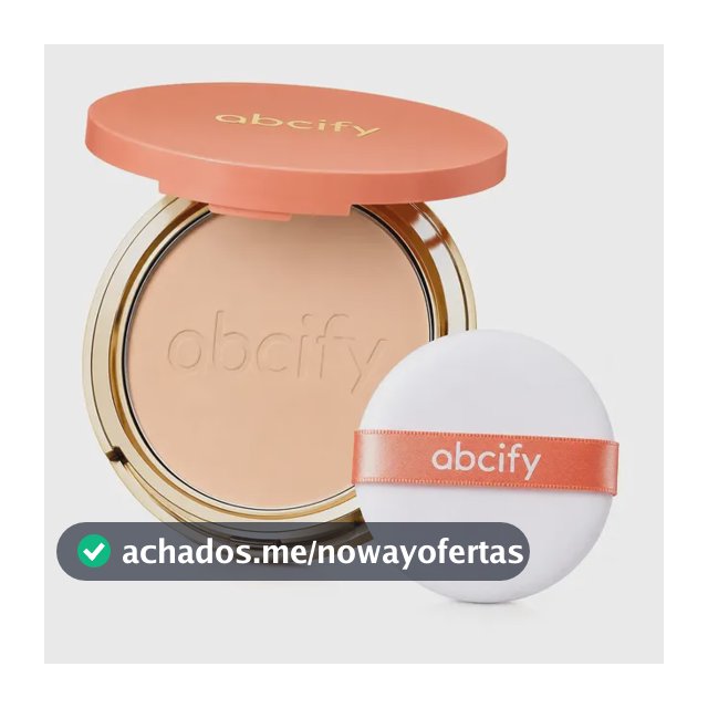 Abcify Pó Compacto Matte Controle de Oleosidade Cobertura Média Longa Duração 02 Bege Natural