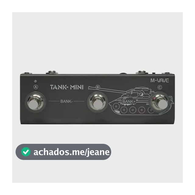 Pedaleira Mvave Tank Mini Guitarra Multiefeito Bluetooth 21 Presets