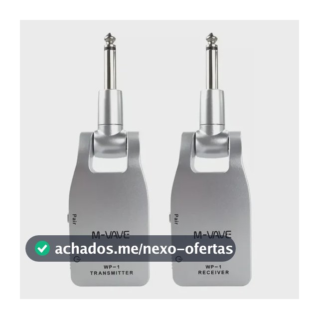 Transmissor e Receptor Sem Fio para Guitarra M-Vave WP-1 2.4G 30m Bateria Recarregável