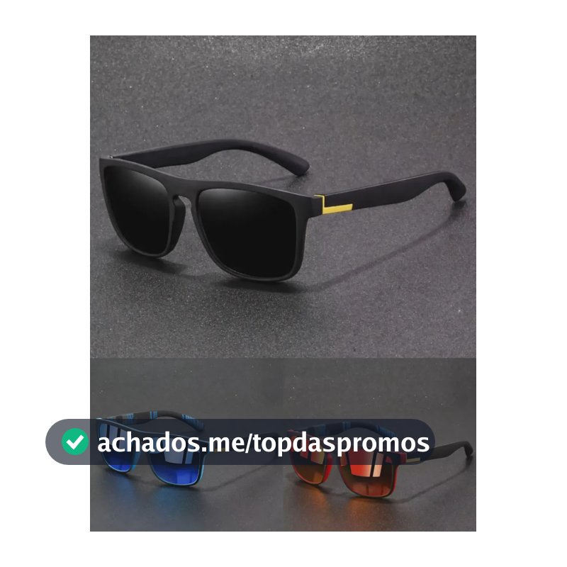 Oculos Polarizado Masculino De Sol Esportivo Pesca Uv400 Top Preto