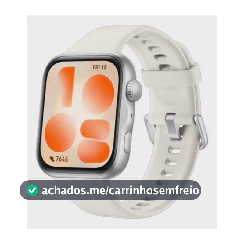 Smartwatch HUAWEI WATCH FIT 5 AMOLED de 182" Design Leve Mini Treino Bateria com Até 10 Dias 64 GB Gerenciamento Avançado da Saúde Monitor do Sono SpO2 GPS Compatível com iOS e Android Branco
