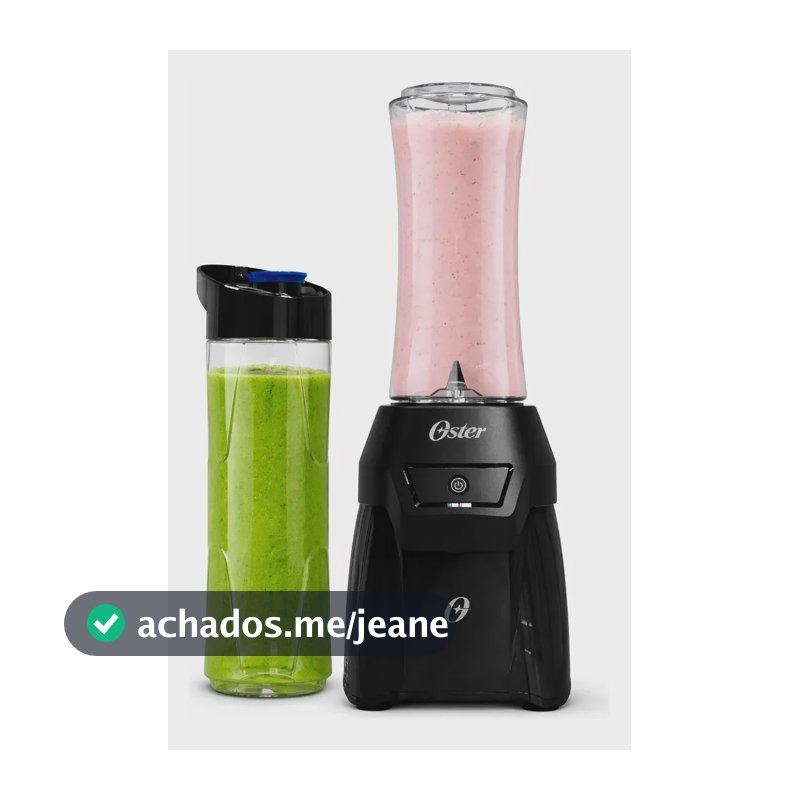 Liquidificador Oster Blender To Go Portátil 700w 110v + 2 Jarras De 500ml Ultrarresistente Com Sobretampa