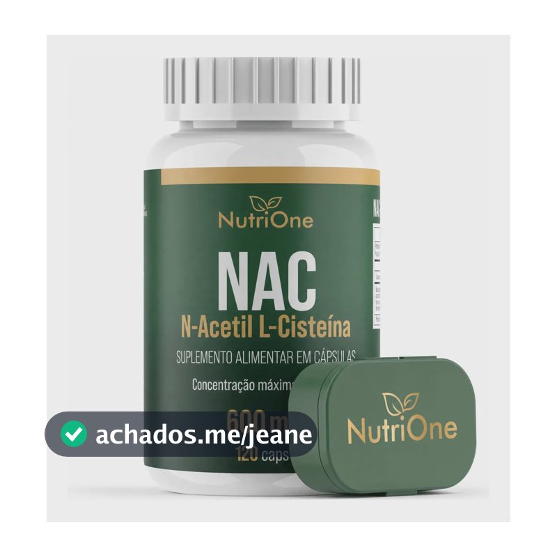 Nac N-acetil L-cisteína 600mg 120 Cápsulas - Nutrione