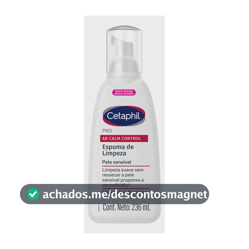 Cetaphil Pro AR Calm Control Espuma de Limpeza Facial para Pele Sensível 236ml