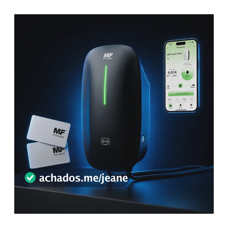 Carregador Carro Elétrico Mf Power T2 32a 7kw 220v Wallbox