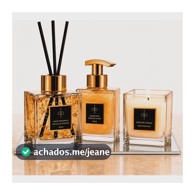 Kit Lavabo + Bandeja - Gold 22k | Vanilla Salt 100ml