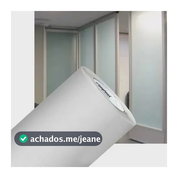Película Adesiva Jateada Para Vidro Cristal C/1,00 X 5,00 M